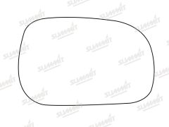 Renault Safrane 1992-2000 Clear Convex Stick On Wing Mirror Glass Driver Side