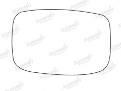 Ford Escort 1995-2002 Clear Convex Stick On Wing Mirror Glass Passenger Side