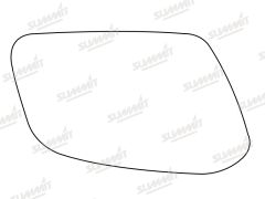 Citroen XM 1994-2000 Clear Convex Stick On Wing Mirror Glass Driver Side