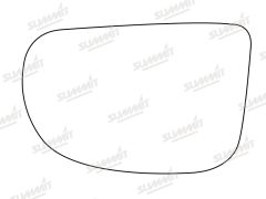Hyundai Amica 1998-2007 Clear Convex Stick On Wing Mirror Glass Driver Side