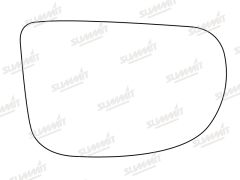 Hyundai Amica 1998-2007 Clear Convex Stick On Wing Mirror Glass Passenger Side