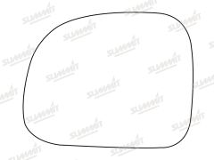 Fiat 500L 2013-2019 Clear Convex Stick On Wing Mirror Glass Passenger Side