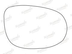 Lancia Musa 2009-2012 Clear Convex Stick On Wing Mirror Glass Driver Side