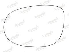 Lancia Musa 2009-2012 Clear Convex Stick On Wing Mirror Glass Passenger Side