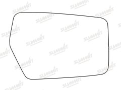 Skoda Favorit 1989-1995 Clear Convex Stick On Wing Mirror Glass Passenger Side