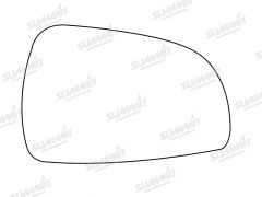 Hyundai i10 2014-2019 Clear Convex Stick On Wing Mirror Glass Driver Side