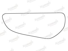 Ford Transit Connect 2013-2018 Lower Glass Stick On Wing Mirror Glass Passenger Side
