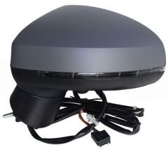 Audi A1 2015-2018 Electric Heated Primed (Suitable for Painting) Wing Mirror Unit Passenger Side