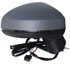 Audi A1 2015-2018 Electric Heated Power Folding Primed (Suitable for Painting) Wing Mirror Unit Driver Side