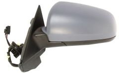 Audi A3 2003-2008 Electric Heated Power Folding Primed (Suitable for Painting) Wing Mirror Unit Passenger Side