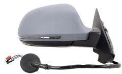 Audi A3 2008-2010 Electric Heated Primed (Suitable for Painting) Wing Mirror Unit Driver Side