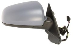 Audi A3 2003-2008 Electric Heated Power Folding (Electro-Chromatic Function-Cable) Primed (Suitable for Painting) Wing Mirror Unit Driver Side