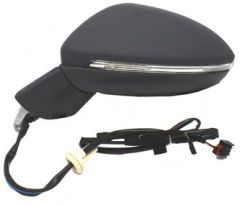 Volkswagen Golf 2017-2020 Electric Heated with Blind Spot Detection Primed (Suitable for Painting) Wing Mirror Unit Passenger Side