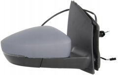 Volkswagen e-Up! 2019-2023 Manual (Cable Toggle) with Central Locking Aerial Primed (Suitable for Painting) Wing Mirror Unit Driver Side