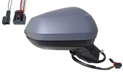 Audi SQ2 2017-2021 Electric Heated Power Folding with Lane Change Assist Primed (Suitable For Painting) Wing Mirror Unit Driver Side