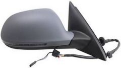 Audi Q3 2015-2018 Electric Heated Power Folding with Lane Change Assist Primed (Suitable For Painting) Wing Mirror Unit Driver Side