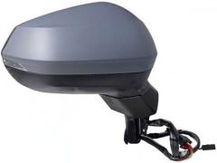 Audi Q3 2018-2025 Electric Heated With Lane Change Assist Primed (Suitable for Painting) Wing Mirror Unit Driver Side