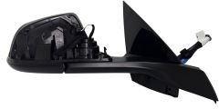 Tesla Model 3 2019-2024 (OEM) Electric Heated Power Folding With Memory & Electro-Chromatic Glass (Body Only) Black Base Driver Side