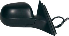 Volkswagen Golf 2001-2002 Manual (Cable Toggle) Clear Tinted Glass (Small Housing) Black Wing Mirror Unit Driver Side