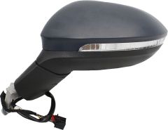 Volkswagen Golf 2020-2024 Electric Heated Primed (Suitable for Painting) Wing Mirror Unit Passenger Side