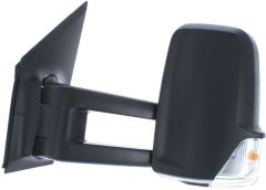 Mercedes-Benz Sprinter 2014-2018 (OEM) Electric (Heated Both Glass) Long Arm With Indicator & Park Assist Black Wing Mirror Unit Passenger Side