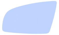 Audi A3 2004-2008 Heated Blue Tinted Convex Wing Mirror Glass Passenger Side