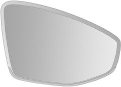 Audi A3 2020-2024 (OEM) Heated Clear Tinted Convex (Electro-Chromatic) Wing Mirror Glass Driver Side