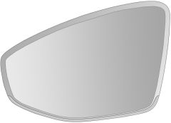 Audi A3 2024-2026 (OEM) Heated Clear Tinted Convex (Electro-Chromatic) Wing Mirror Glass Passenger Side